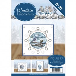 Creative Embroidery n°31 - Livret 8 modèles de cartes à broder - Awesome Christmas