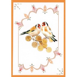 Creative Embroidery n°49 - Livret 8 modèles de cartes à broder - Oiseaux Vintage