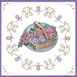 Creative Embroidery n°46 - Livret 8 modèles de cartes à broder - Very purple