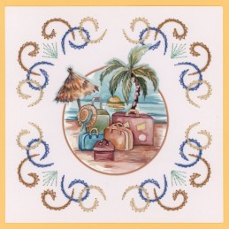 Stitch and do 200 - kit Carte 3D broderie - Summer vibes