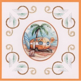 Stitch and do 200 - kit Carte 3D broderie - Summer vibes
