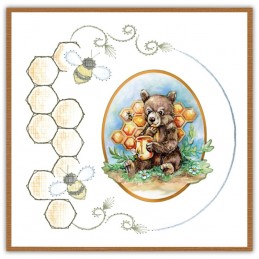 Stitch and do 203 - kit Carte 3D broderie - Bee honey