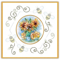 Stitch and do 203 - kit Carte 3D broderie - Bee honey