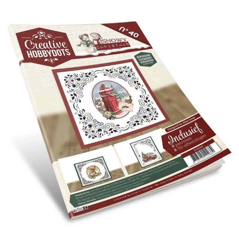 Creative Hobbydots n°40 - Livret 8 modèles de cartes à stickers Dot and do