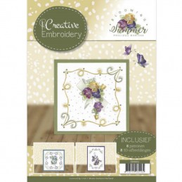 Creative Embroidery n°02 - Livret 8 modèles de cartes à broder - Eté en fleurs
