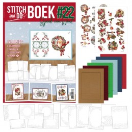 Stitch and Do Livre n°22 - Kit Carte 3D à broder - Ambiance de Noël