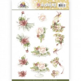 Carte 3D prédéc. - SB10353 - Blooming Summer - Fleurs pastels