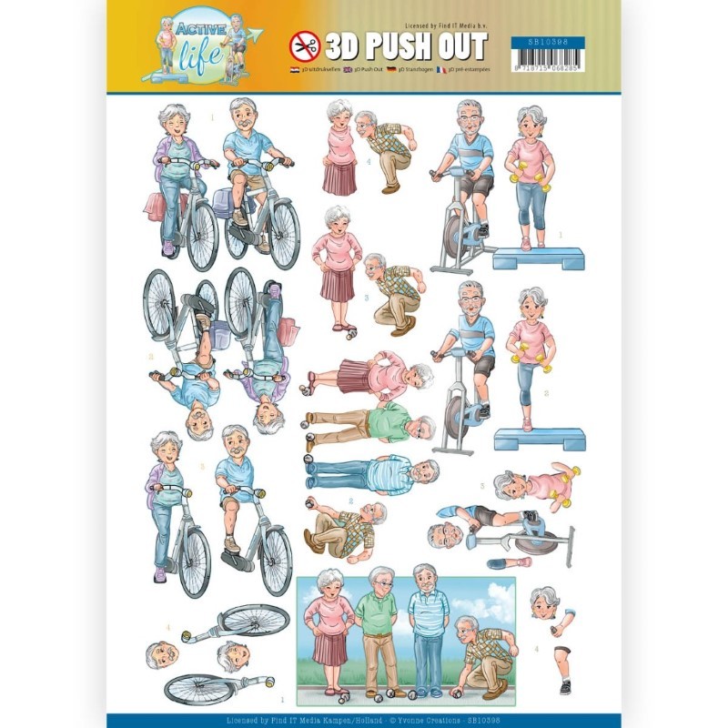 Carte 3D prédéc. - SB10398 - Active life - Sports en couple Carte 3D prédéc. - SB10398 - Active life - Sports en couple
