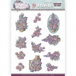 Carterie 3D prédéc. - SB10637 - Stylish Flowers - Composition florales