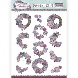 Carterie 3D prédéc. - SB10638 - Stylish Flowers - Couronnes de fleurs
