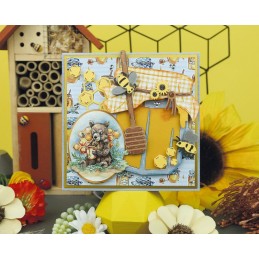 Carte 3D prédéc. - SB10751 - Bee honey - Miel et ourson