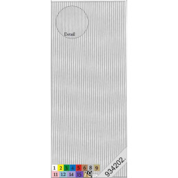 Stickers - 1082 - bordure fine - Blanc