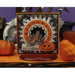 Bloc de papier - Yvonne Créations - Halloween 15 x 15 cm - YCPP10062