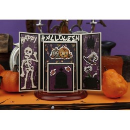 Bloc de papier - Yvonne Créations - Halloween 15 x 15 cm - YCPP10062
