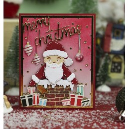 Carte 3D à découper - CD12013 - Christmas scenery - Petites décos pour Noël