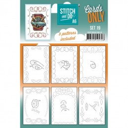 Cartes seules Stitch and do A6 - Set n°19