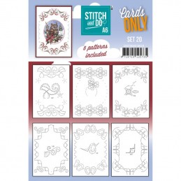 Cartes à broder seules Stitch and do A6 - Set n°20