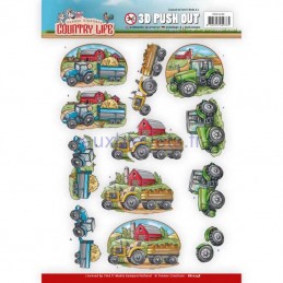 Carte 3D prédéc. - SB10248 - Country life - tracteurs