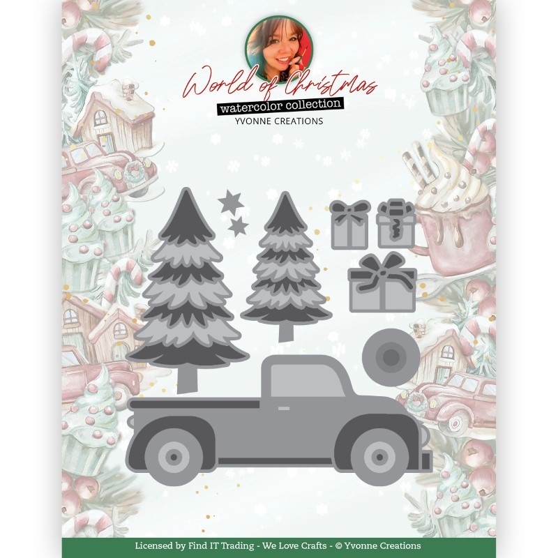 Dies - Yvonne Creations - World of christmas - YCD10322 - Camion de Noël