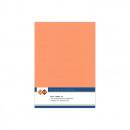 Carte 14.5 x 21 cm uni Orange clair paquet de 10