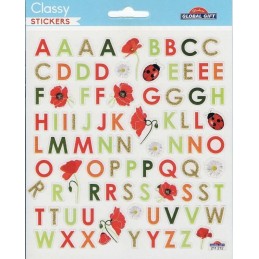 Stickers déco alphabet