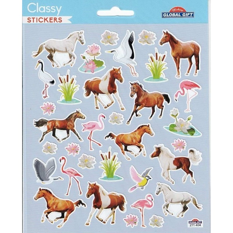 Stickers déco chevaux