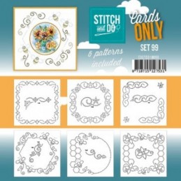 Cartes seules Broderie Stitch and do  - Set n°99