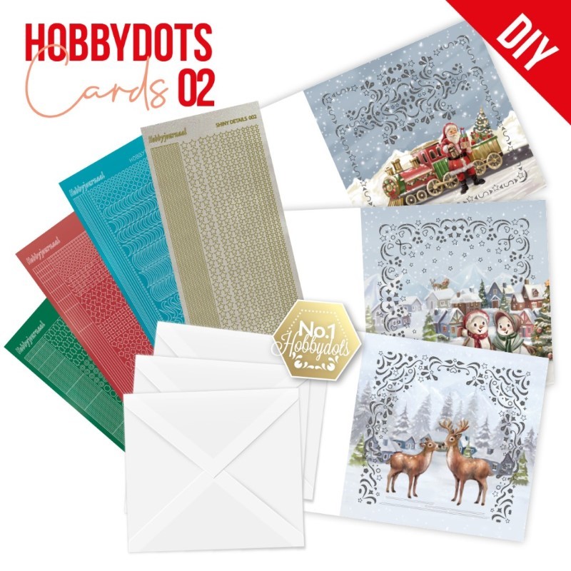 Kit  cartes Hobbydots N°1 - Noël enneigé