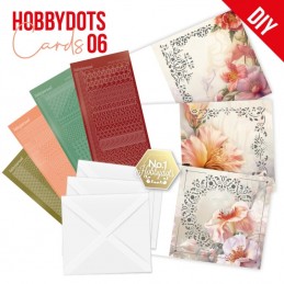 Kit cartes imprimées Hobbydots N°6 - Fleurs
