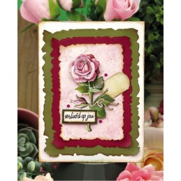 Carte 3D prédéc. - SB10895 - Pink Florals - Roses