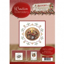 Creative Embroidery n°06 - Livret 8 modèles de cartes à broder - History of christmas