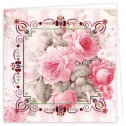 Kit  cartes imprimées Hobbydots N°3 - Fleurs roses