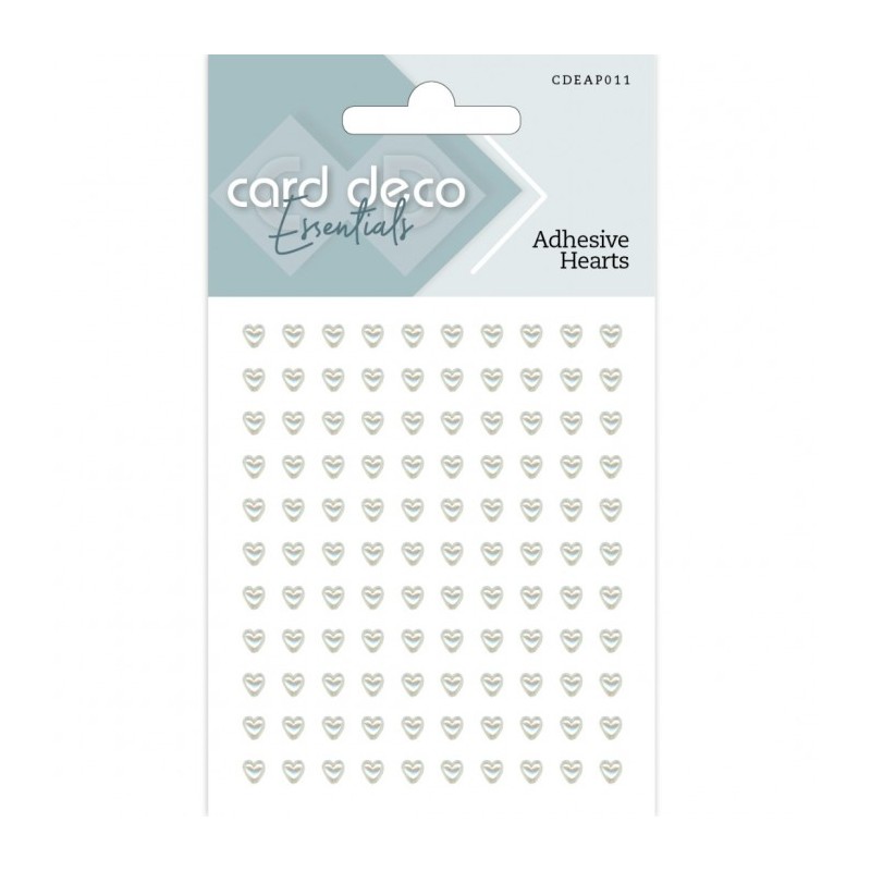 Perles adhésifs coeur nacre Card Deco Essentials