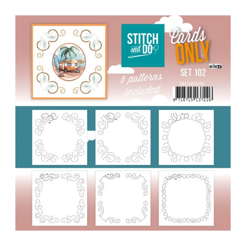 Cartes à broder seules Broderie Stitch and do  - Set n°102