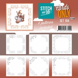 Cartes à broder seules Broderie Stitch and do  - Set n°104