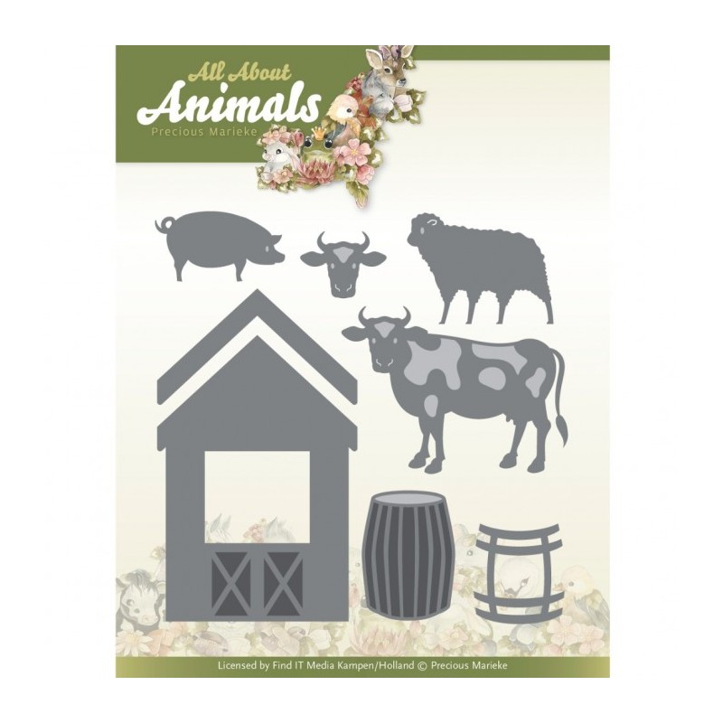 Die - PM10266 - Animaux de la ferme - Vache cochon et mouton