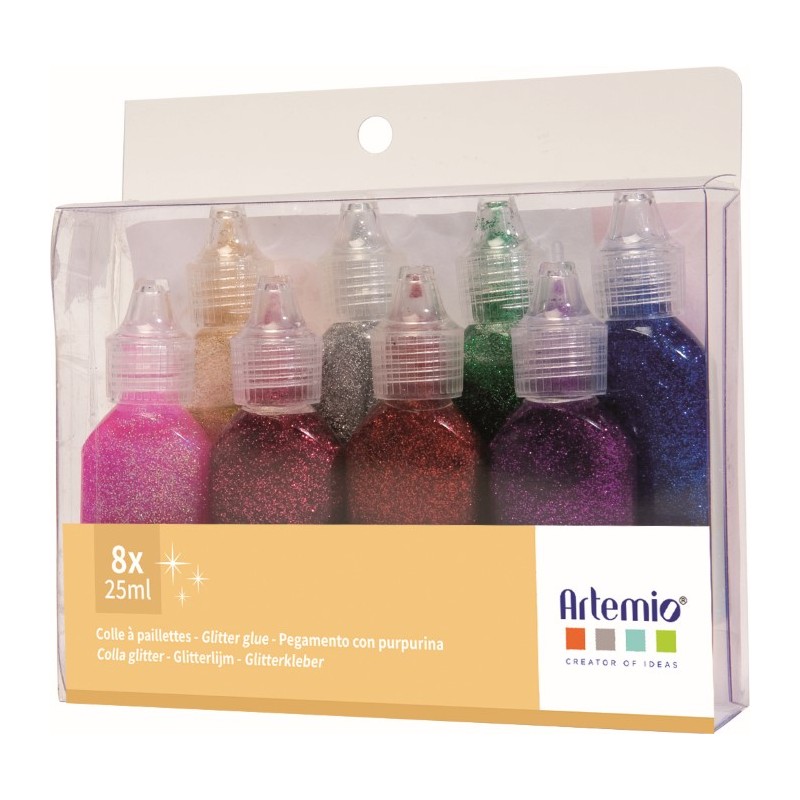 Artemio 8x25ml colle paillettée Artemio 8x25ml colle paillettée