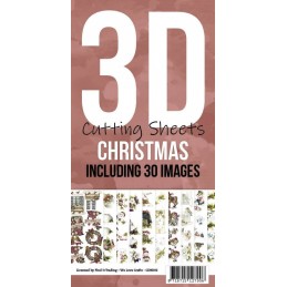 Cartes 3D à découper Pack 30 images assortiment N°2 - CDK002