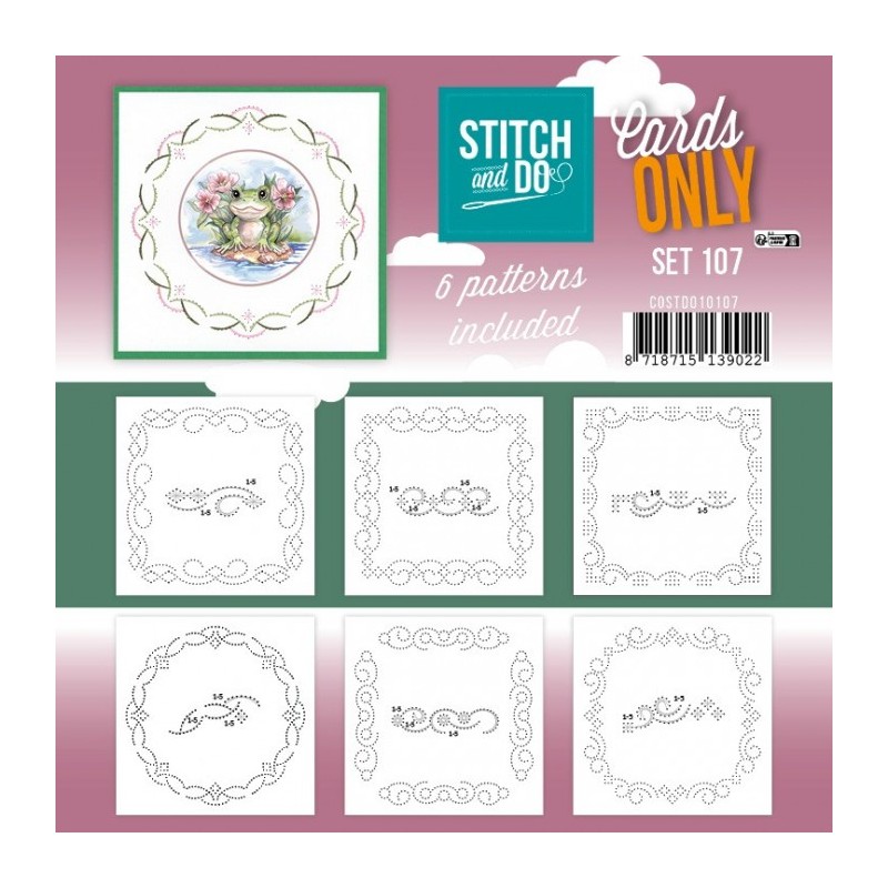 Cartes à broder seules Broderie Stitch and do  - Set n°107
