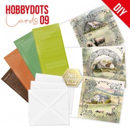 Kit cartes imprimées Hobbydots N°9 - Maison de campagne