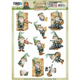 Carte 3D prédéc. - SB10920 - Les Gnomes - Gnomes musiciens