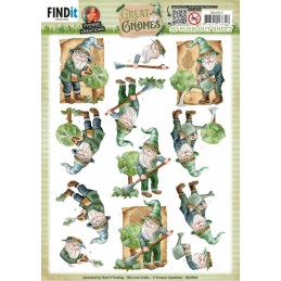 Carte 3D prédéc. - SB10923 - Les Gnomes - Gnomes au jardin