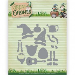 Dies - Yvonne Creations - Les Gnomes - YCD10351 - Couple de gnomes musiciens