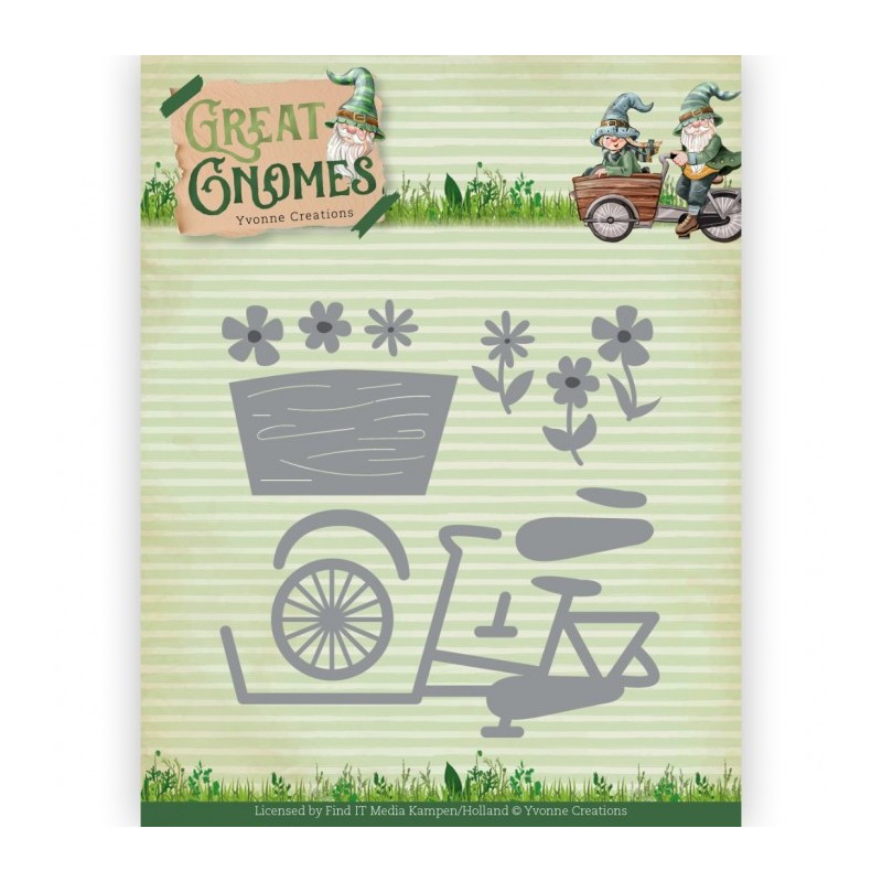 Dies - Yvonne Creations - Les Gnomes - YCD10352 - Vélo porteur