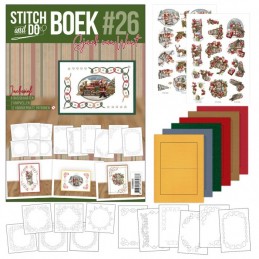 Stitch and Do Livre n°26 - Kit Carte 3D à broder - Noël