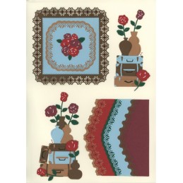 Dies - Yvonne Creations - Rose décoration - YCD10353 - Cadre roses