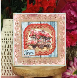Dies - Yvonne Creations - Rose décoration - YCD10353 - Cadre roses
