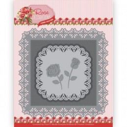 Dies - Yvonne Creations - Roses décoration - YCD10353 - Cadre roses