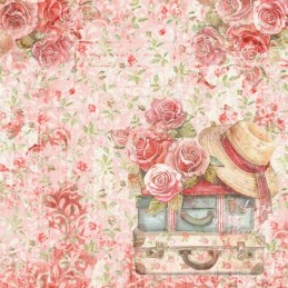 Bloc de papier - Yvonne Créations - Rose décorations - 20 x 20 cm - YCPP10075