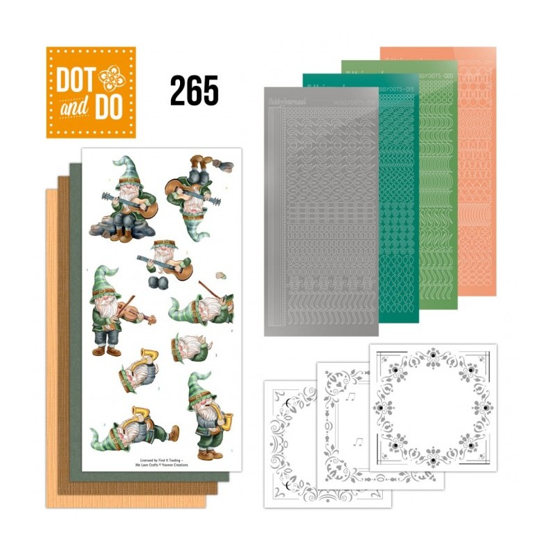 Dot and do 265 - kit Carte 3D  - Gnomes musiciens